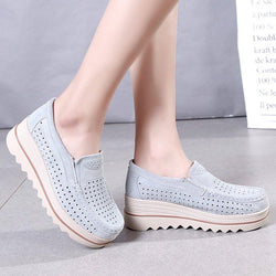 Women Flocking Creepers Casual Comfort Slip Slop Shoes