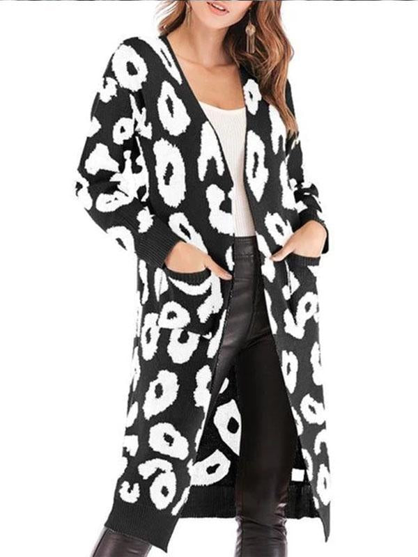 Leopard Print Long Sleeve Cardigan